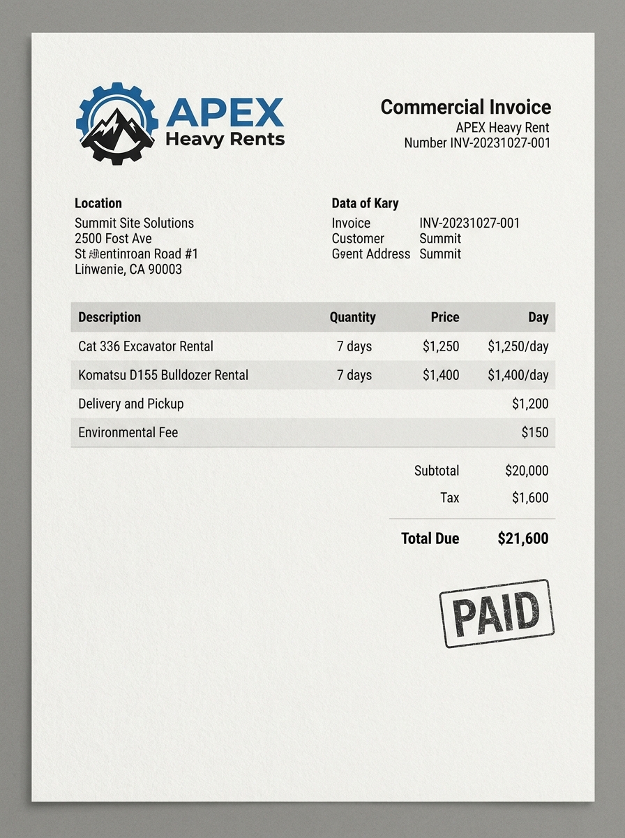 Receipts or Invoices