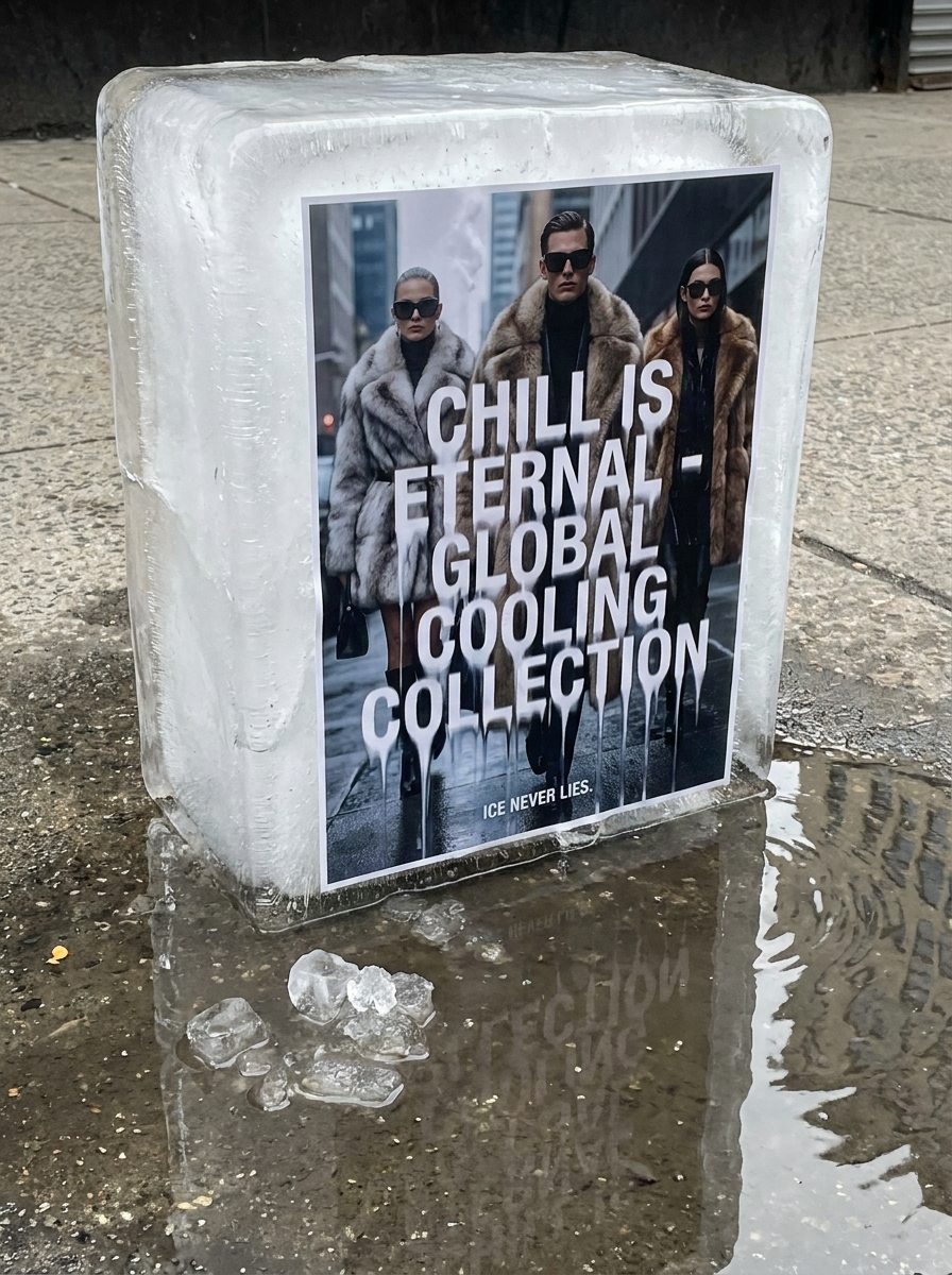Melting Ice Sculpture Ad