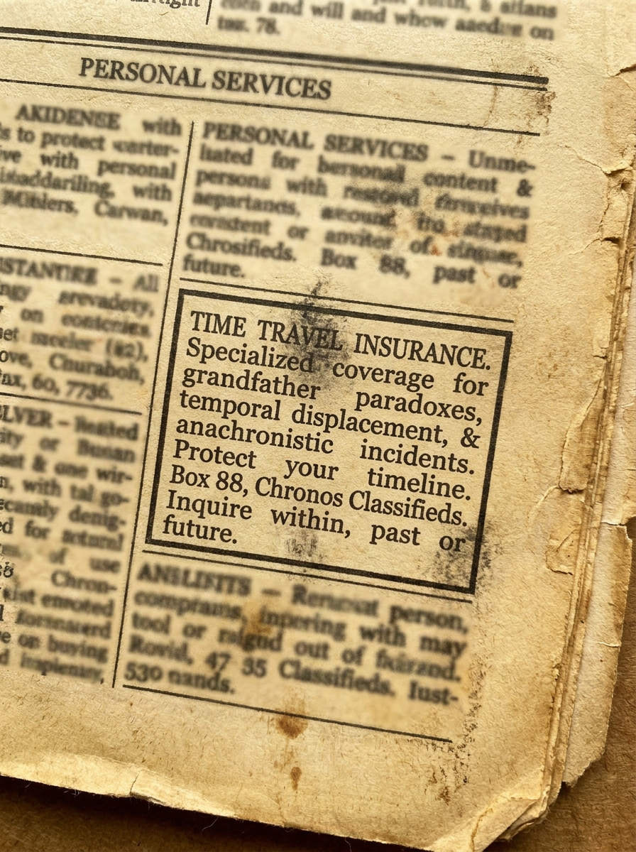 Classified Newspaper Ad