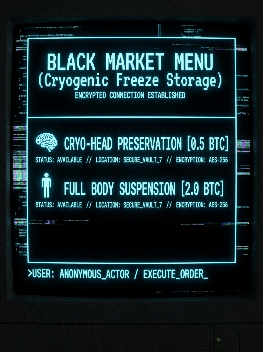 Black Market Menu