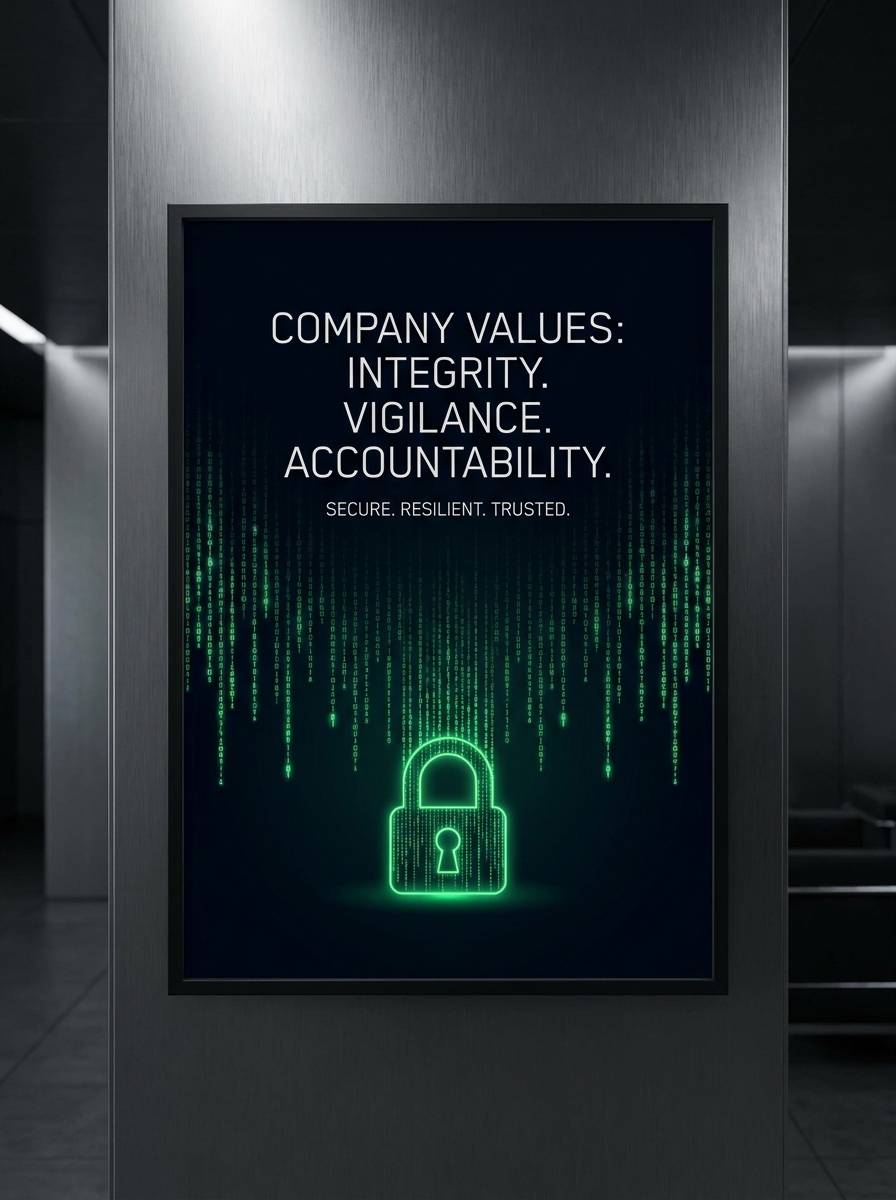 Company Values Poster