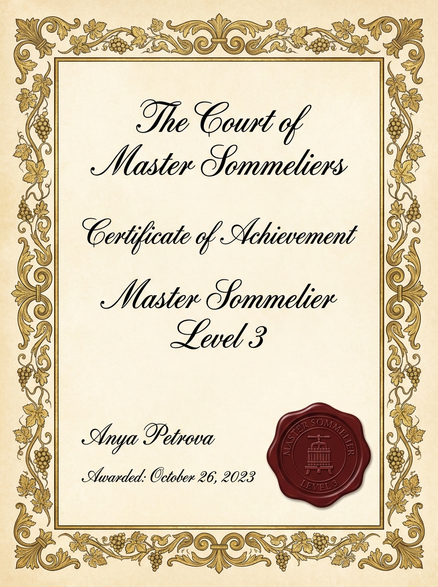 Certificate or Awards