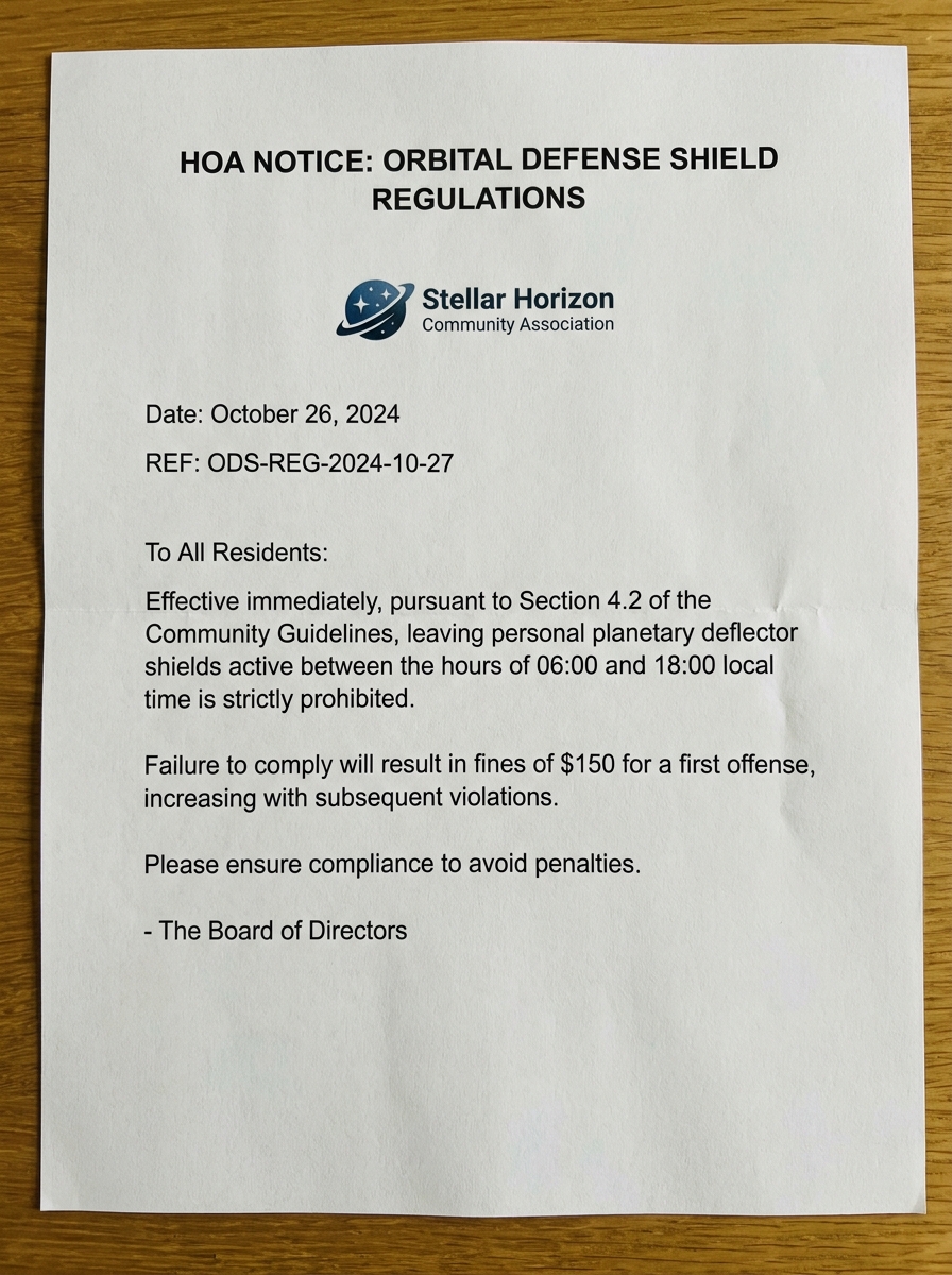HOA Notice